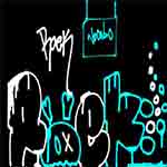 Graffiti de una pompa de roek en aplicacion de Neonbo