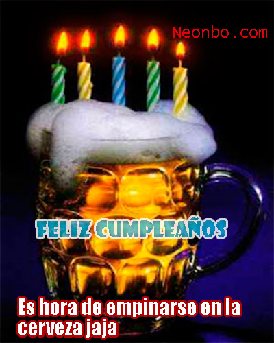 Imagenes De Feliz Cumpleaños Amigo Con Cerveza.