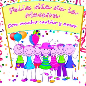 Pancarta para felicitar a nuestras maestras